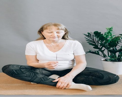 Woman practicing relaxation and mindfulness for wellness